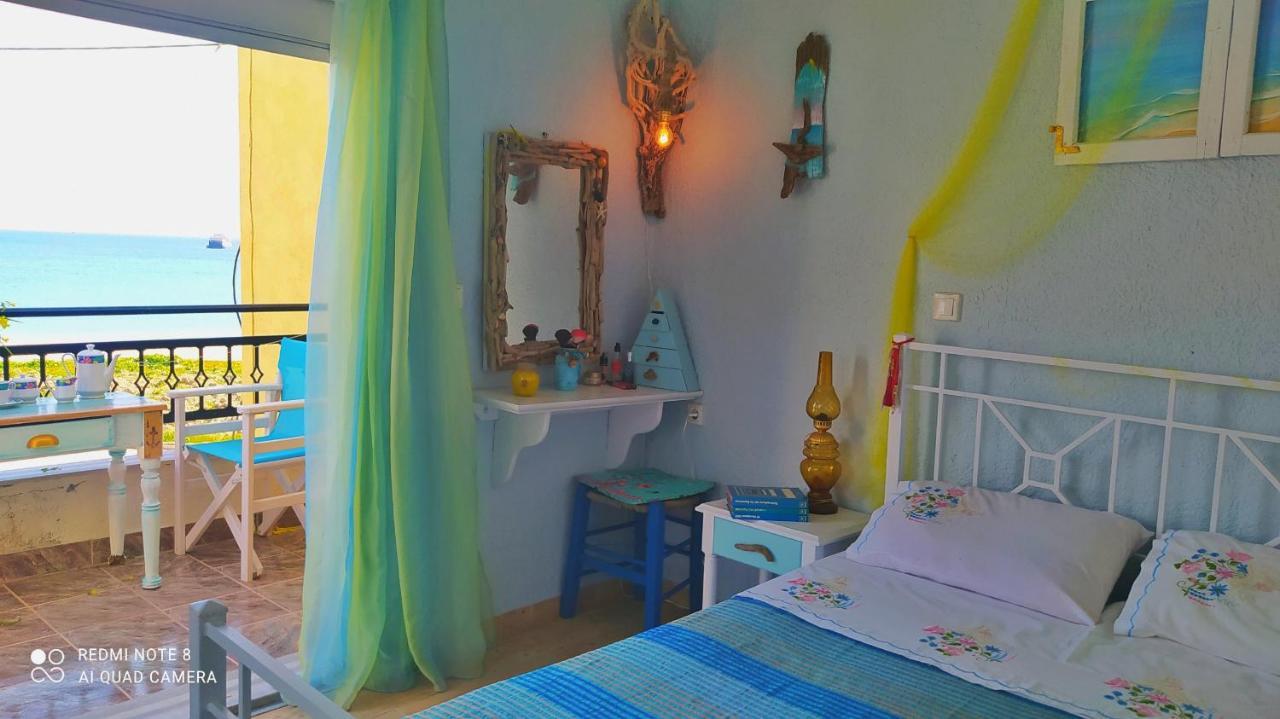 شقة Socrates Sea View Kampos Marathokampou المظهر الخارجي الصورة