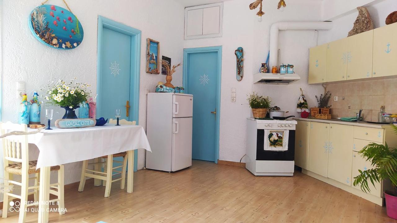 شقة Socrates Sea View Kampos Marathokampou المظهر الخارجي الصورة